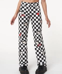 Minga London Clothing Minga X Betty Boop Check Jeans