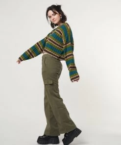 Minga London Moss Striped Knit Jumper