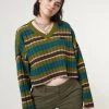Minga London Moss Striped Knit Jumper