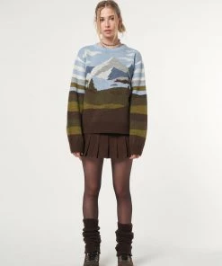 Minga London Clothing Mountain Landscape Knit Jumper