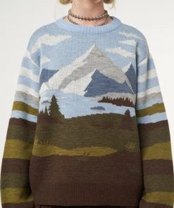 Minga London Clothing Mountain Landscape Knit Jumper