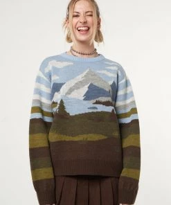 Minga London Clothing Mountain Landscape Knit Jumper