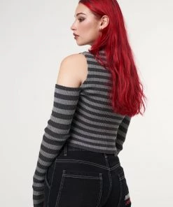 Minga London No Problem Striped Cut Out Top