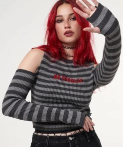 Minga London No Problem Striped Cut Out Top