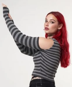 Minga London No Problem Striped Cut Out Top