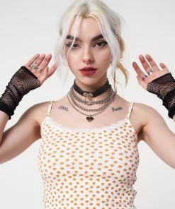 Minga London Orange Garden Lace Cami Top