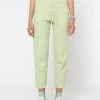Minga London Pastel Green Denim Mom Jeans Clothing