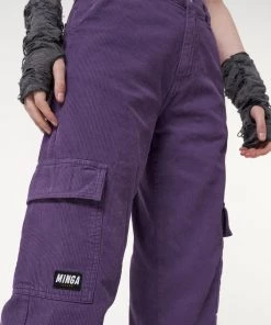 Minga London Purple Haze Corduroy Cargo Pants