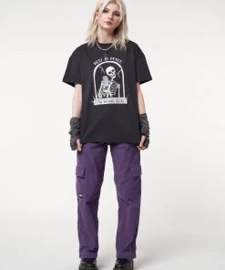 Minga London RIP Skeleton Black T-shirt