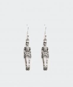 Minga London Clothing Skeleton Drop Earrings