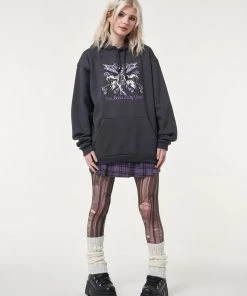 Minga London Clothing Wicked Fairy Dark Grey Hoodie