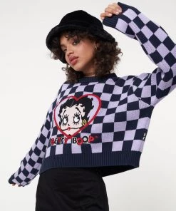 Minga London Minga X Betty Boop Check Knit Jumper Clothing