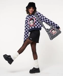 Minga London Minga X Betty Boop Check Knit Jumper Clothing