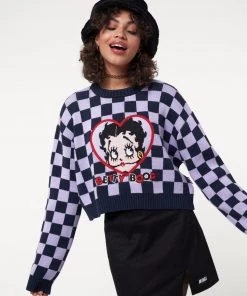 Minga London Minga X Betty Boop Check Knit Jumper Clothing