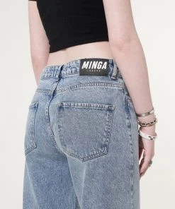 Minga London Minga X Strangervinyl Daisy Baggy Jeans Clothing