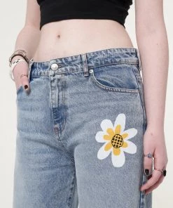 Minga London Minga X Strangervinyl Daisy Baggy Jeans Clothing