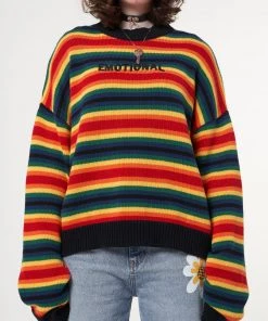 Minga London Minga X Strangervinyl Emotional Striped Knit Jumper