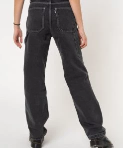 Minga London Clothing Carpenter Jeans In Washed Black