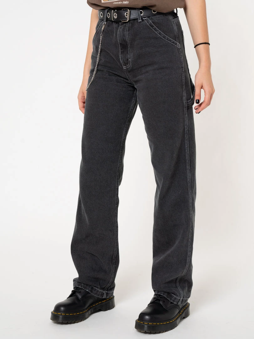 Minga London Clothing Carpenter Jeans In Washed Black