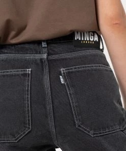 Minga London Clothing Carpenter Jeans In Washed Black