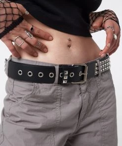 Minga London Clothing Punk Girl Studded Buckle Belt