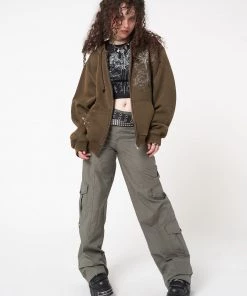 Minga London Rue Washed Zip Up Hoodie Jacket Clothing