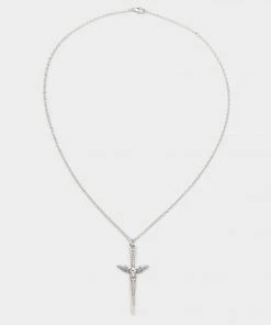 Minga London Clothing Silver Dagger Necklace & Earrings Set