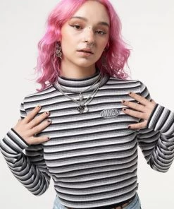 Minga London Smoky Striped Ribbed Top Clothing