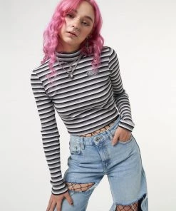 Minga London Smoky Striped Ribbed Top Clothing