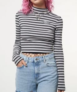 Minga London Smoky Striped Ribbed Top Clothing