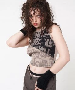 Minga London Unreal Patchwork Vest Top